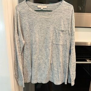 LOFT Light Gray Knit Sweater